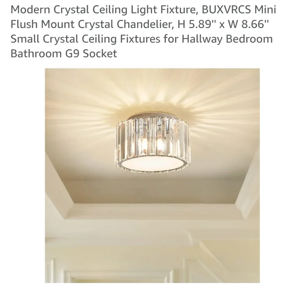 Crystal Ceiling Light Fixture New Measurments Provided In Pictures Super…